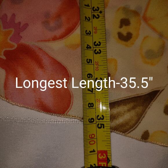 Ashley Stewart Yellow Skirt PLUS Sz 22 Floral Assymetrical Sheer Lined Flowy - Picture 10 of 16